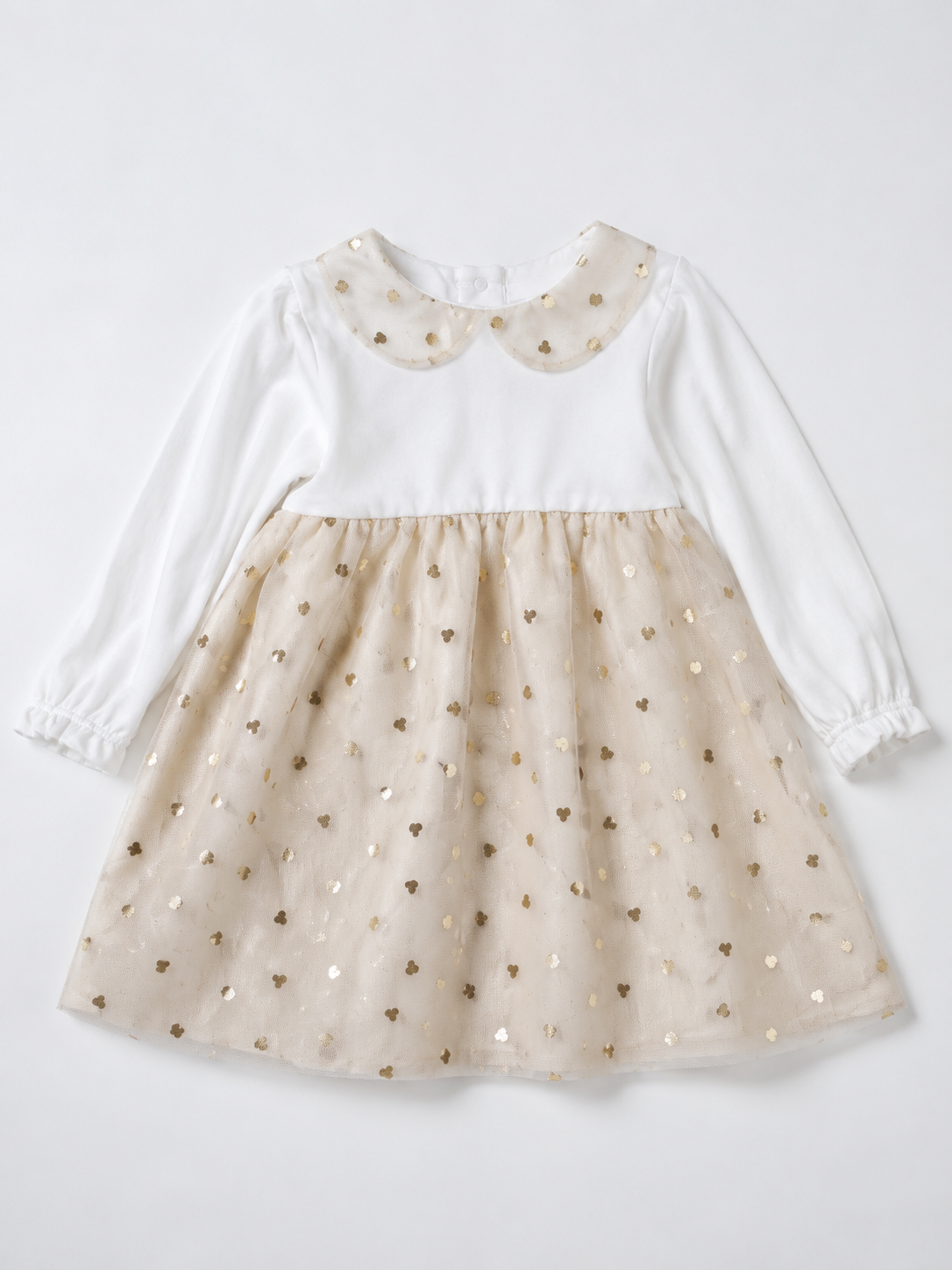 Babzo Girls Party Wear Mesh Dress - Image 2